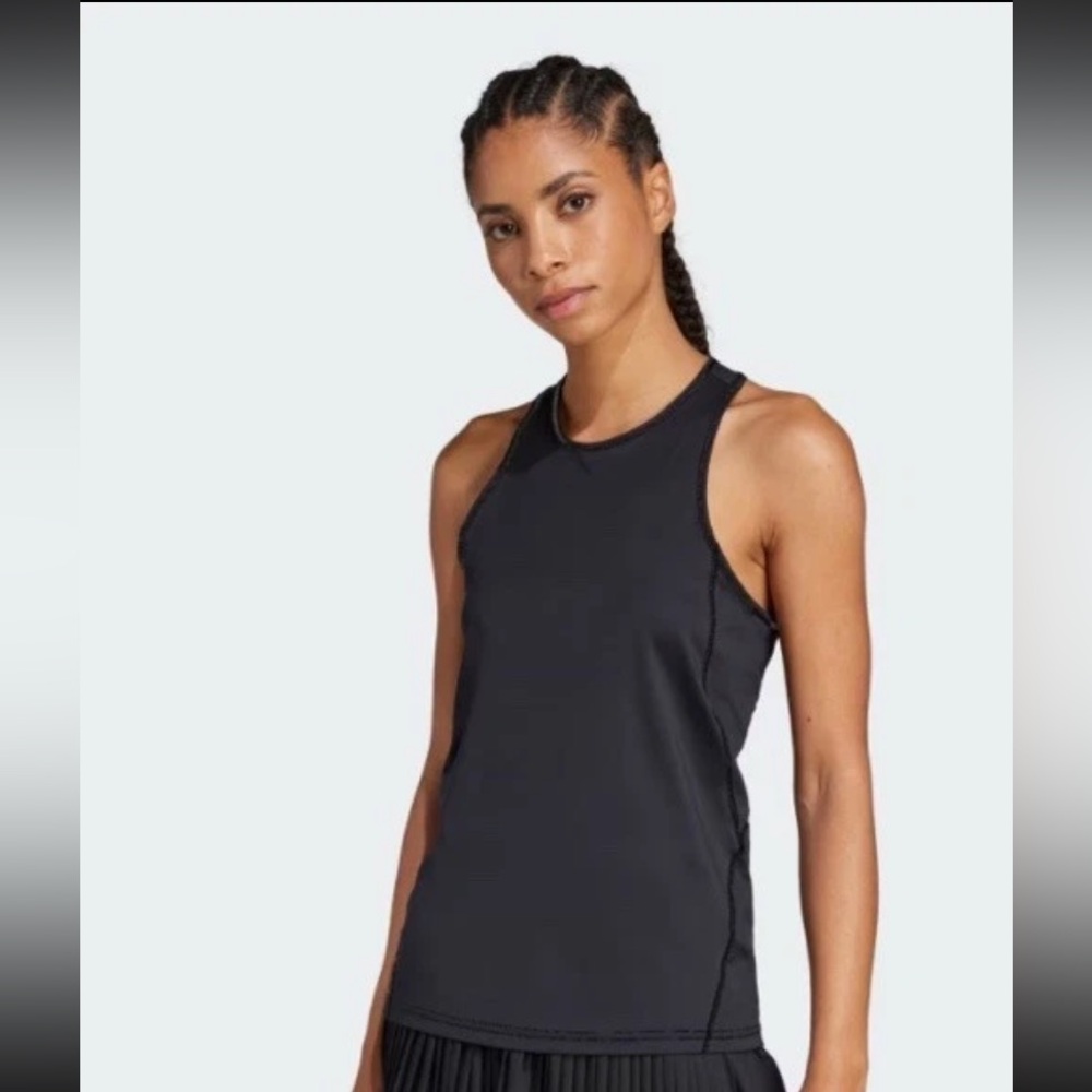 NWT Women’s Adidas Club Tennis Climacool Tank Top - Large. Black